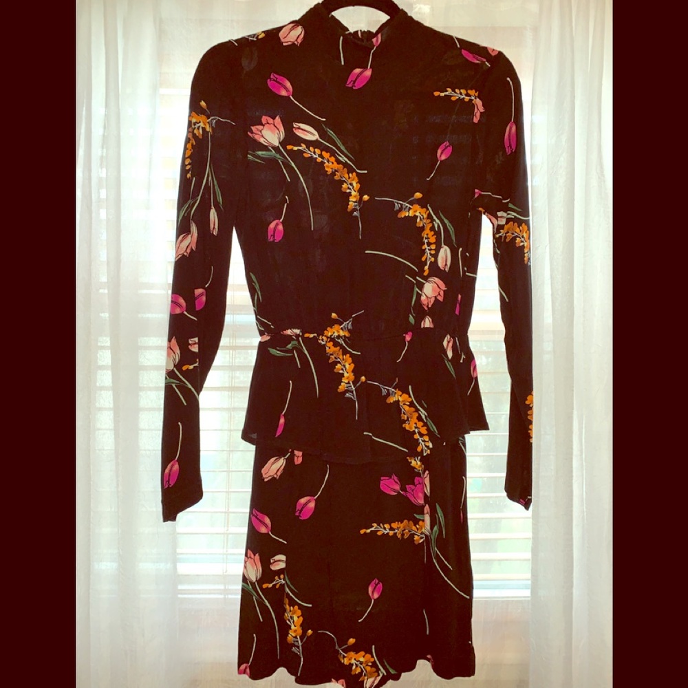 H and m peplum dress